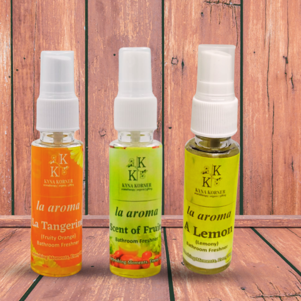 La Tangerine & Scent of Fruits, A Lemon Bathroom Freshener Combo